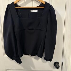 Zara Elegant Black Blouse